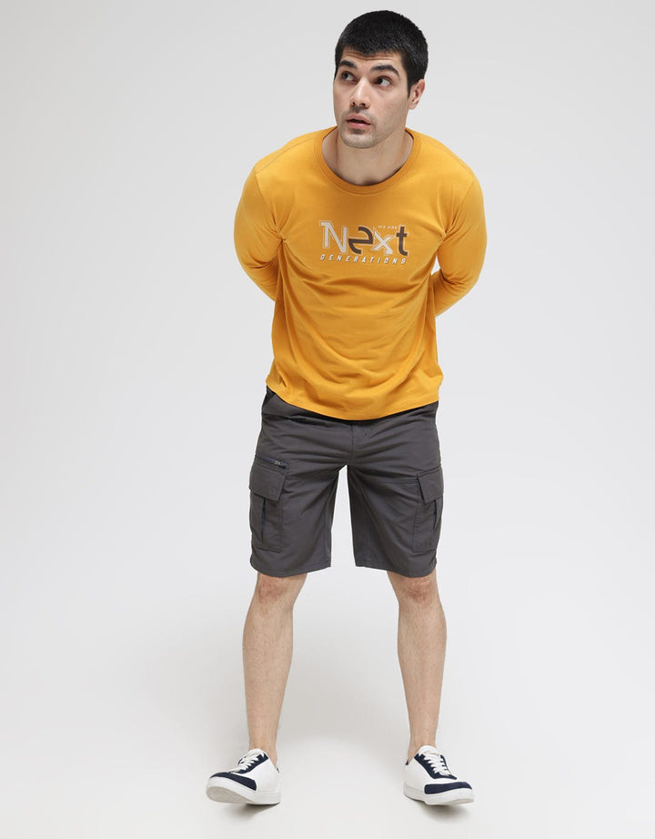 T Zone Long Sleeve T-Shirt Visual Wording Self1