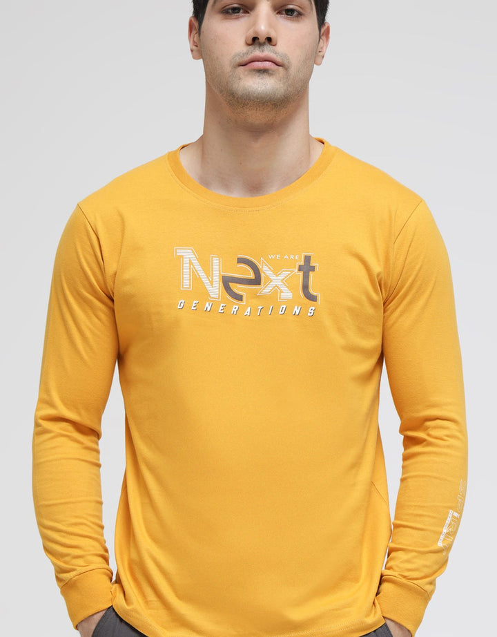 T Zone Long Sleeve T-Shirt Visual Wording Self1
