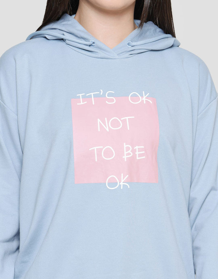 Nevada Women's Printed Sweater Its Ok Not To Be Ok