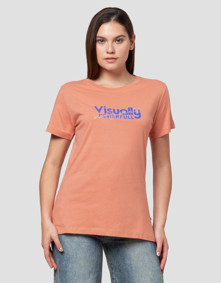 Cardinal Girl Print Visually Kaos Wanita