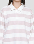 Nevada Stripe Polo Neck Women's Sweater