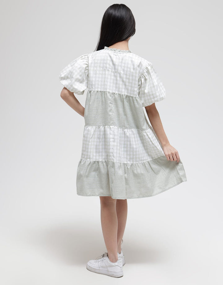 Nevada Balloon Sleeve Midi Dress for Girls