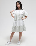 Nevada Balloon Sleeve Midi Dress for Girls