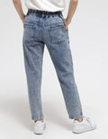 Nevada Denim Long Pants Jogger Acid Washed