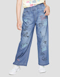 Nevada Denim Long Pants Wide Leg Grafitty
