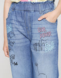 Nevada Denim Long Pants Wide Leg Grafitty