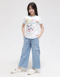 Nevada Denim Long Pants Wide Leg With Cargo Pocket
