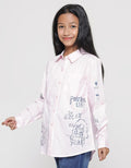 Nevada  Print Wording So Relax Kemeja Blouse Anak Perempuan