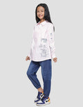 Nevada  Print Wording So Relax Kemeja Blouse Anak Perempuan