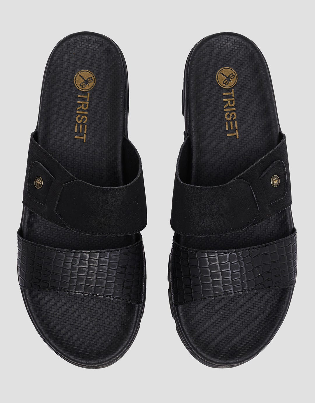 Triset Texture Double Strap Women's Sandals