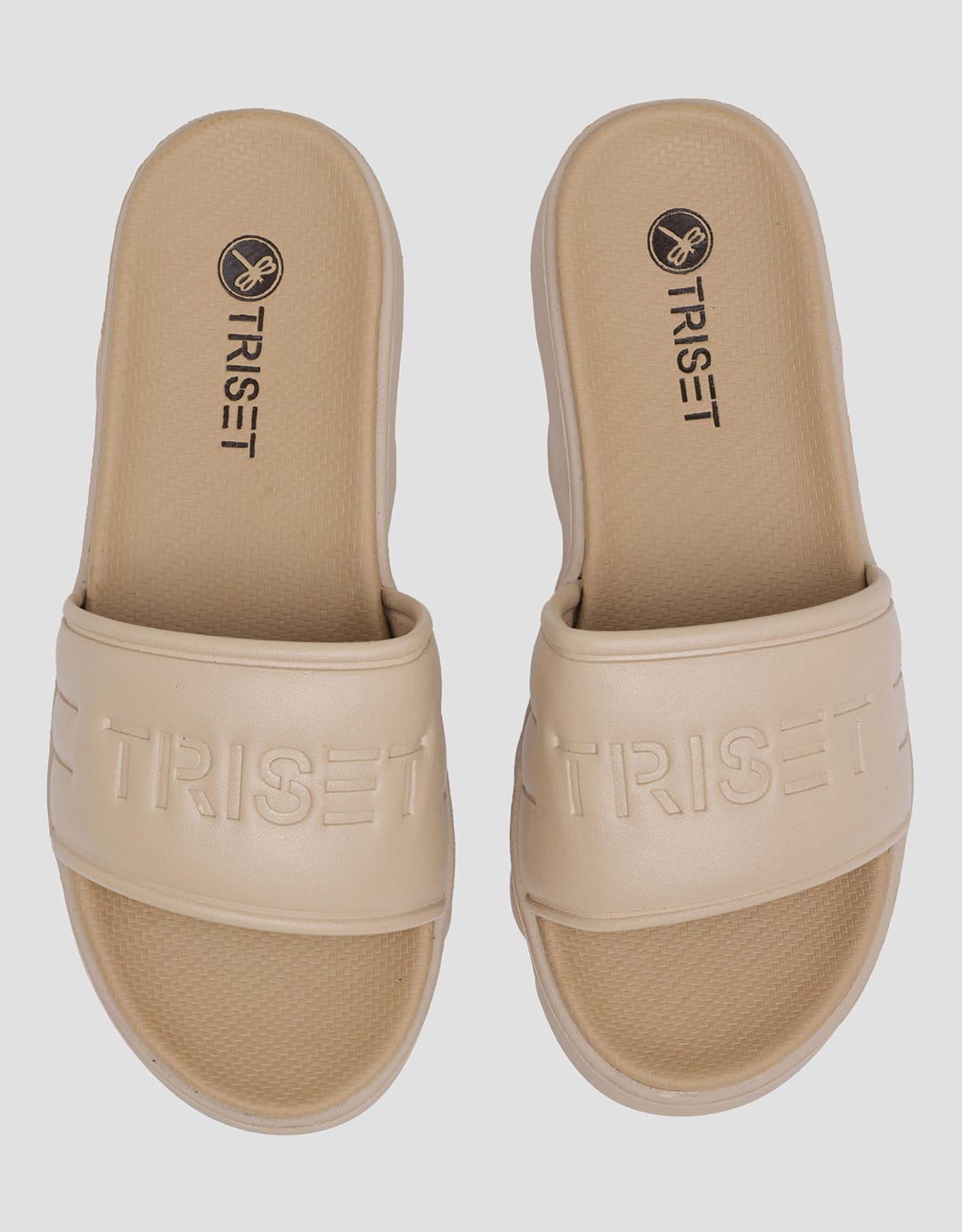 Triset Strap With Brand Logo 02 Women's Flat Sandals