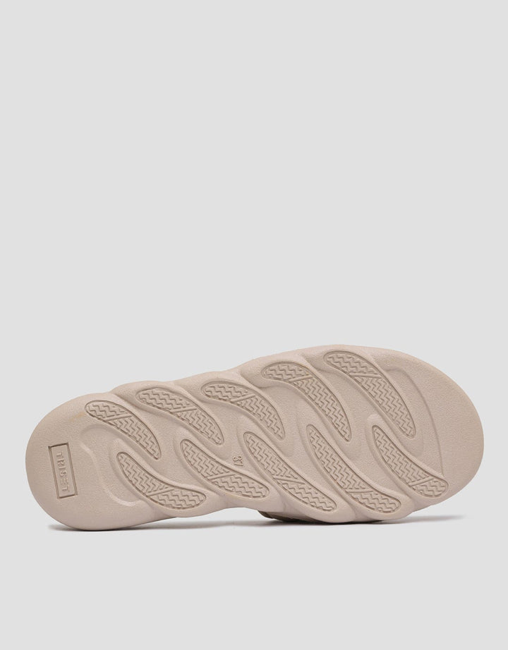 Triset Strap With Brand Logo 02 Women's Flat Sandals