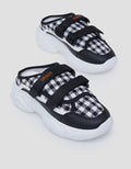 Triset Backless Plaid Look Sepatu Bustong