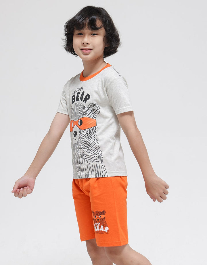Little M Pakaian Setelan Print Im Super Bear