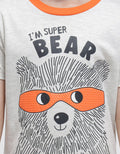 Little M Pakaian Setelan Print Im Super Bear