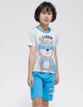 Little M Im Super Tiger Print Suit