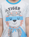 Little M Im Super Tiger Print Suit