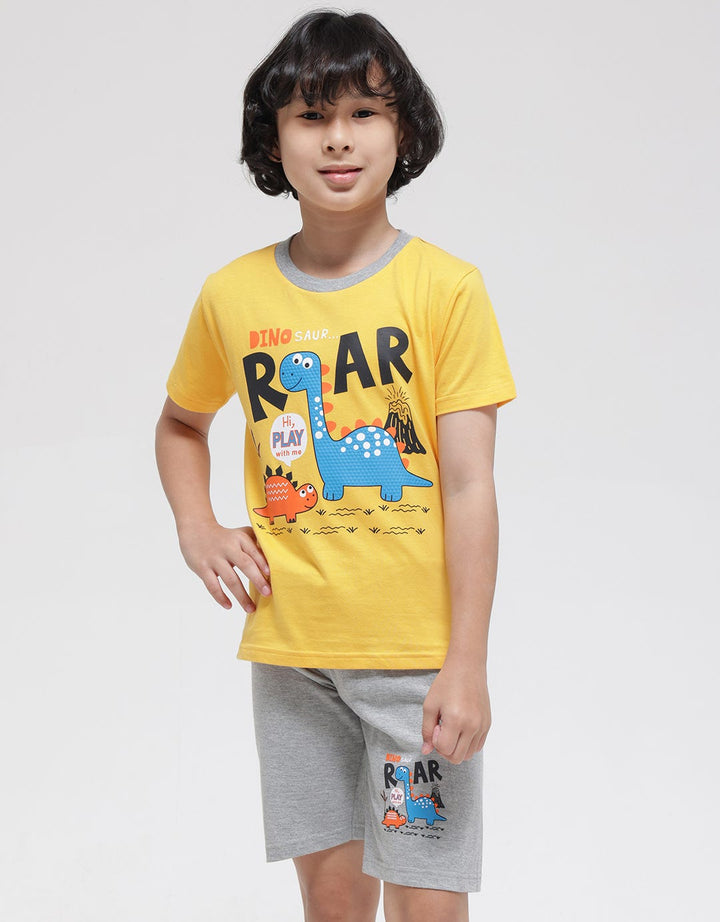 Little M Pakaian Setelan Print Roar