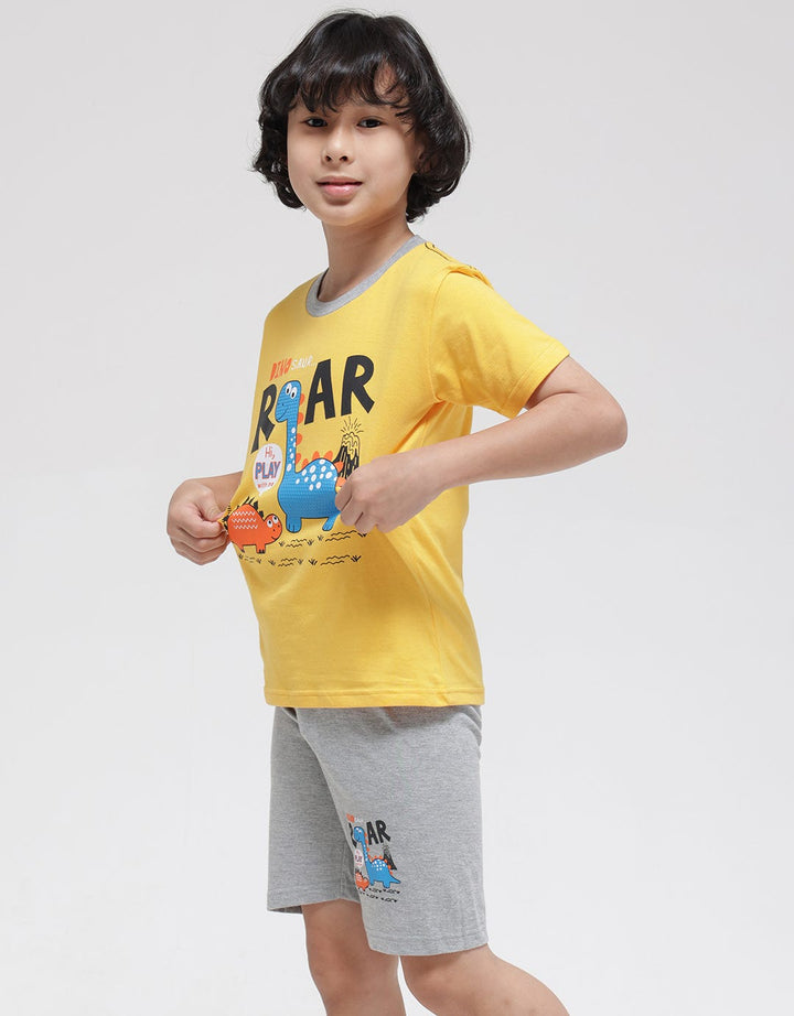 Little M Pakaian Setelan Print Roar