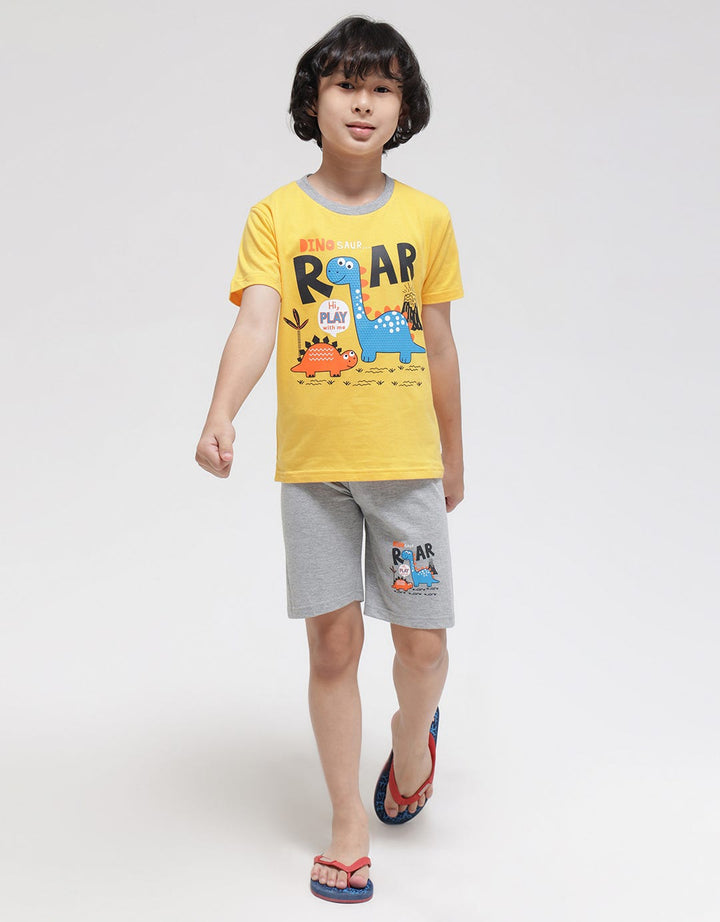 Little M Pakaian Setelan Print Roar