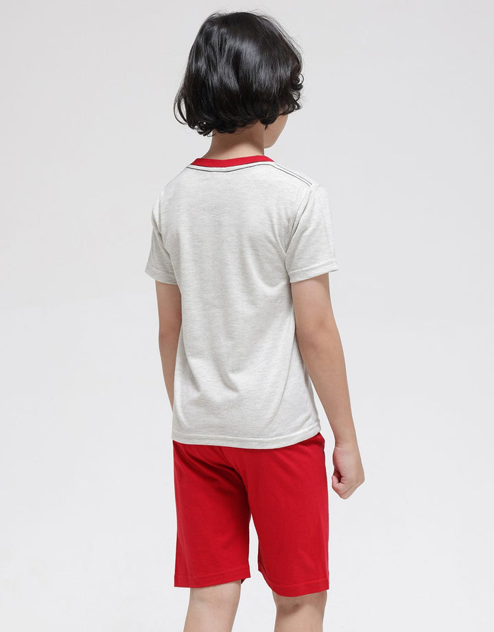 Little M Pakaian Setelan Print Dino Explorer