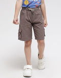 Little M Oxford Leno Boys Shorts