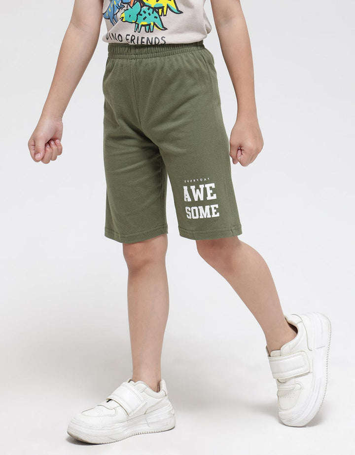 Little M Awesome Print Boys Shorts