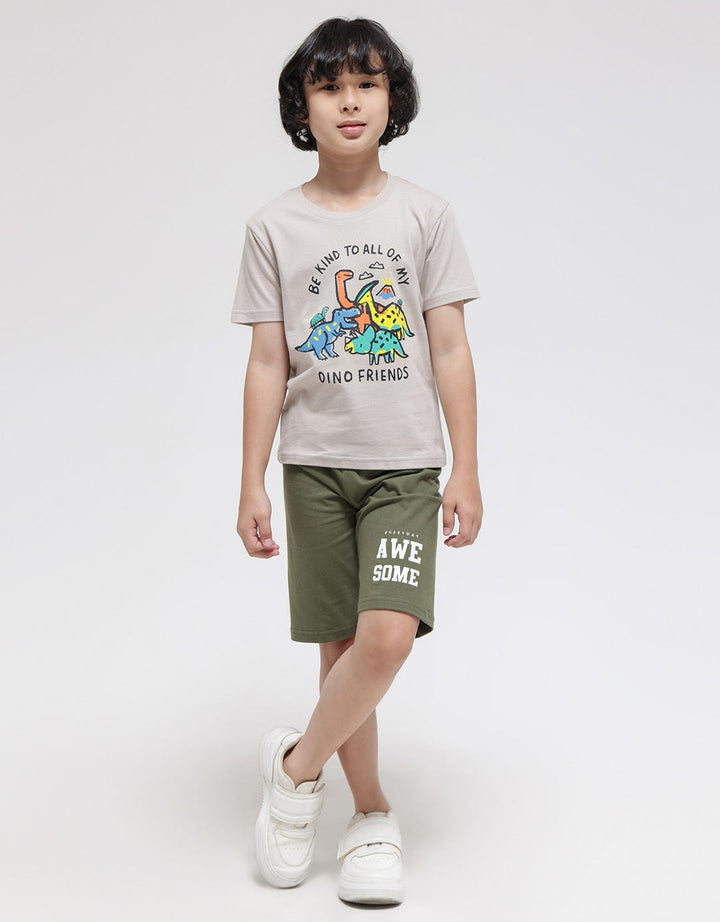 Little M Awesome Print Boys Shorts