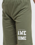 Little M Awesome Print Boys Shorts
