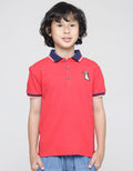 Little M Short Sleeve Polo Shirt Dino
