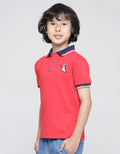 Little M Short Sleeve Polo Shirt Dino