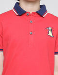Little M Short Sleeve Polo Shirt Dino