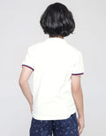 Little M Short Sleeve Shirt Henley Lacoste Rocket Rib