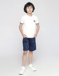 Little M Short Sleeve Shirt Henley Lacoste Rocket Rib