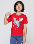 Little M Dragon CNY Print Kaos Anak Laki-laki