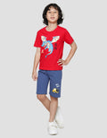 Little M Dragon CNY Print Kaos Anak Laki-laki