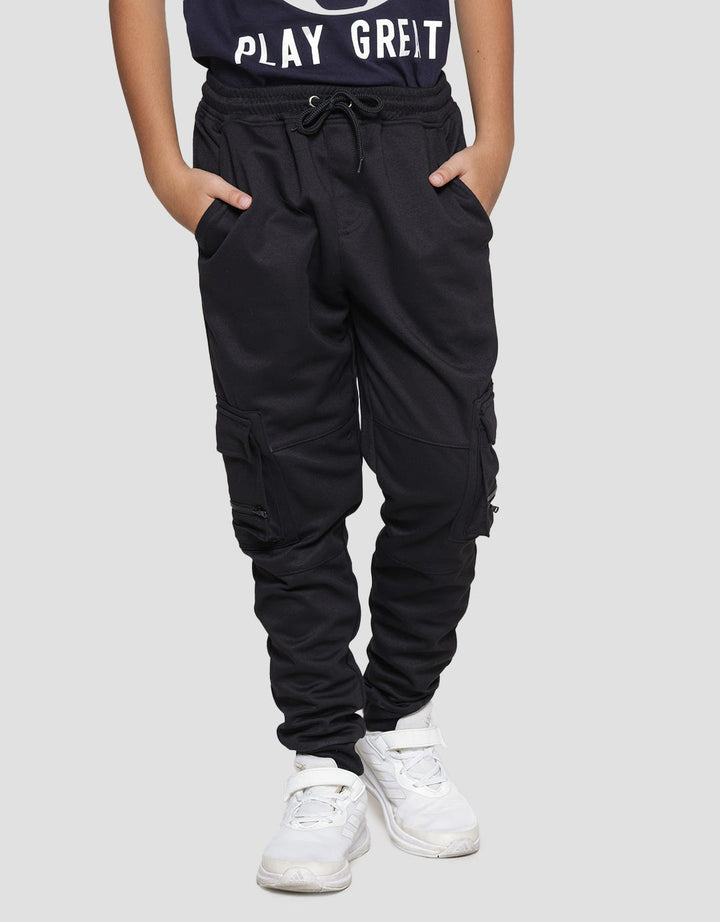 Nevada Jogger Double Knit Solid Cargo Boys