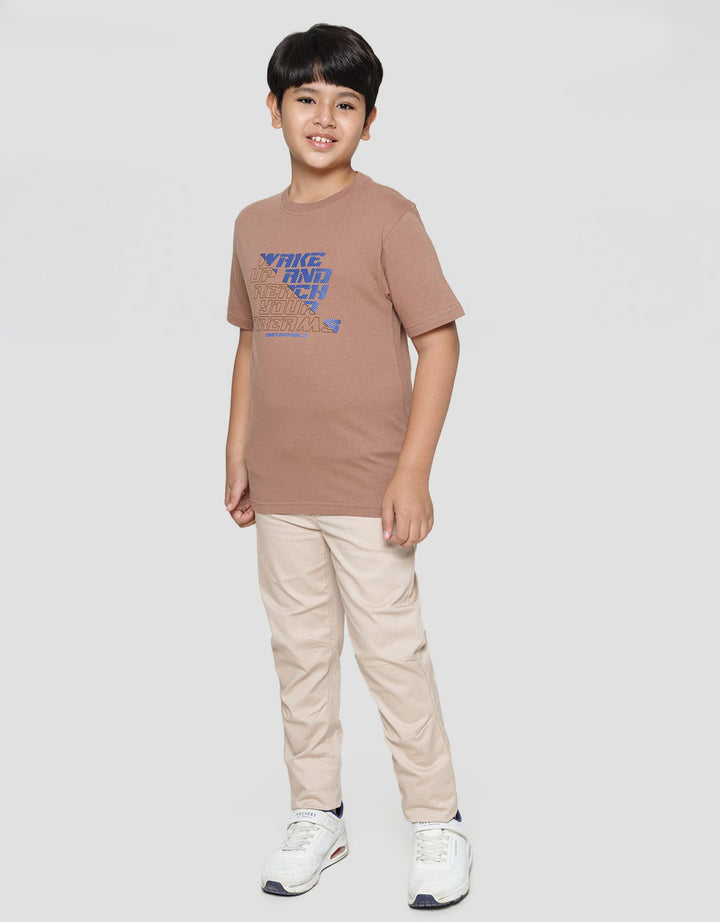 Nevada Short Sleeve T-Shirt Print Wake Up & Reach Your Dream