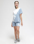 Disney Short Sleeve T-Shirt Mickey Print 2Tone
