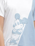 Disney Short Sleeve T-Shirt Mickey Print 2Tone