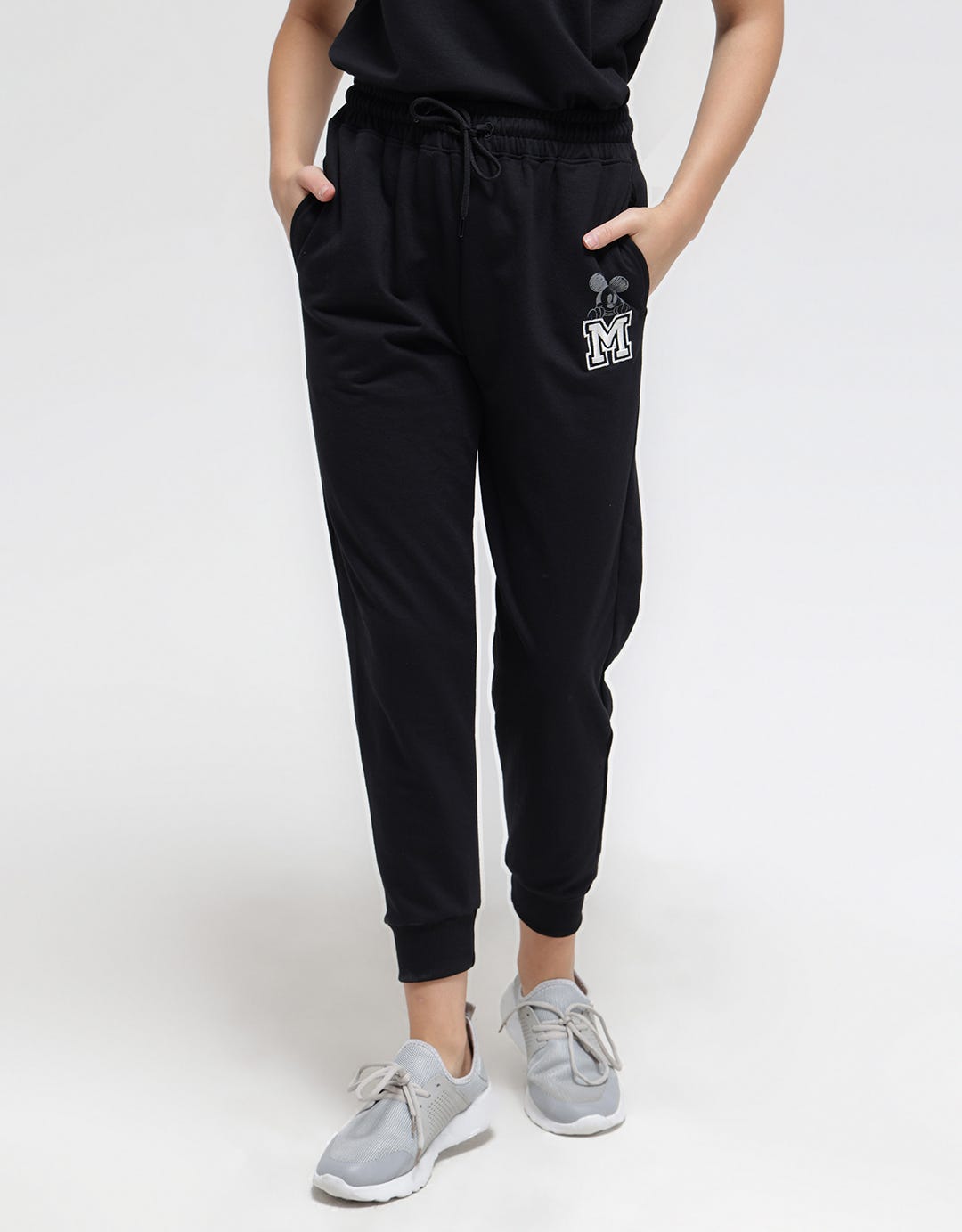 Disney Jogger Long Pants Print Puff Mickey Head