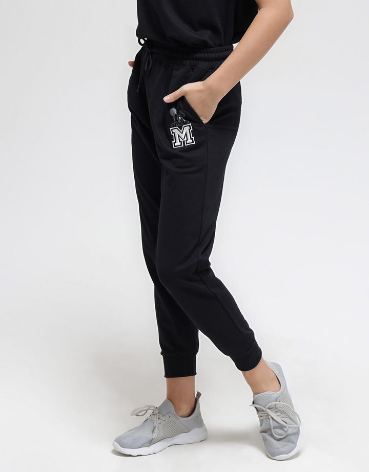 Disney Jogger Long Pants Print Puff Mickey Head