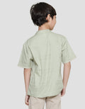 Little M Texture Dobby Yd Shaie5 Kemeja Koko Casual Anak Laki-Laki