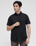 Larusso Kemeja Basic Oxford Pendek