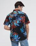 Walrus Kemeja Studio Leaf Print Front Pocket