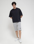 American Jeans Short Sleeve T-Shirt Oversized Contrast Stitch