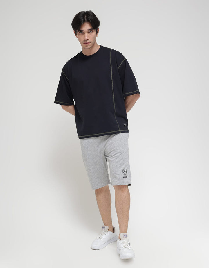 American Jeans Short Sleeve T-Shirt Oversized Contrast Stitch
