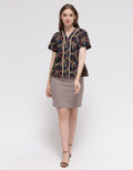 Connexion Batik Piping Blouse Wanita