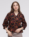 Connexion Button Down Vneck Blouse for Women