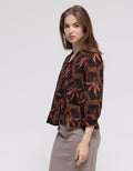 Connexion Button Down Vneck Blouse for Women